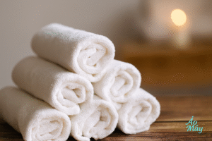 giặt khăn spa nhanh sạch khử khuẩn tại Áo Mây 