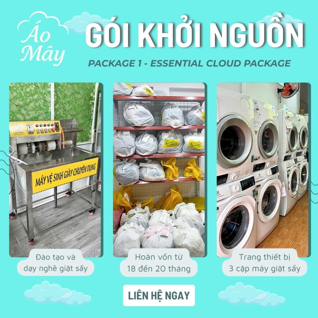Mở tiệm giặt giày theo mô hình nhượng quyền thương hiệu tiết kiệm chi phí thời gian