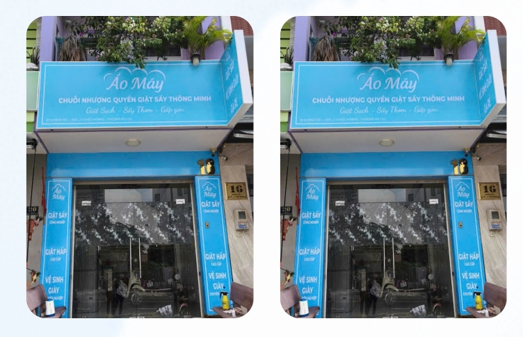 Cửa hàng nhượng quyền giặt sấy Áo Mây