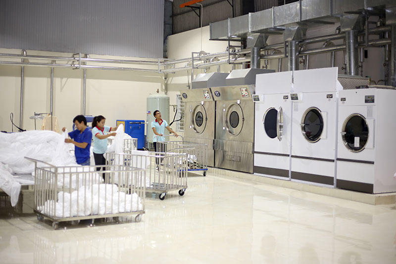 Mô hình giặt sấy bệnh viện và y tế yêu cầu cầu về thiết bị, hóa chất