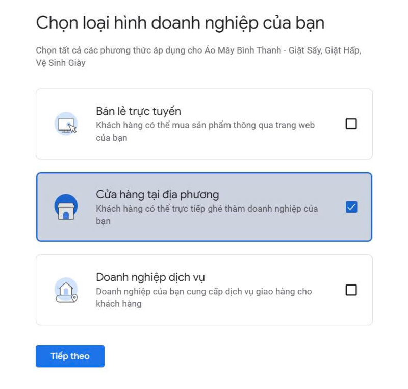 Chọn loại hình kinh doanh của doanh nghiệp